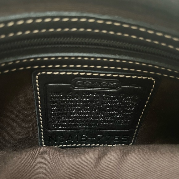 Coach Vintage Y2K Black Leather Shoulder Bag